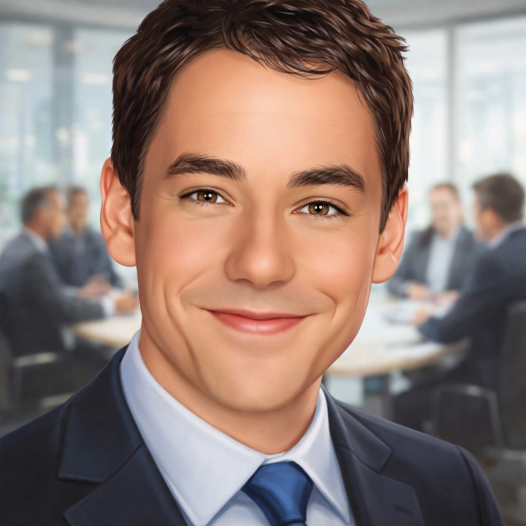 AI Image Generator - gpt-image 1.5: highly detailed caricature portrait, close-up, upper body, focus on the face, use the ...