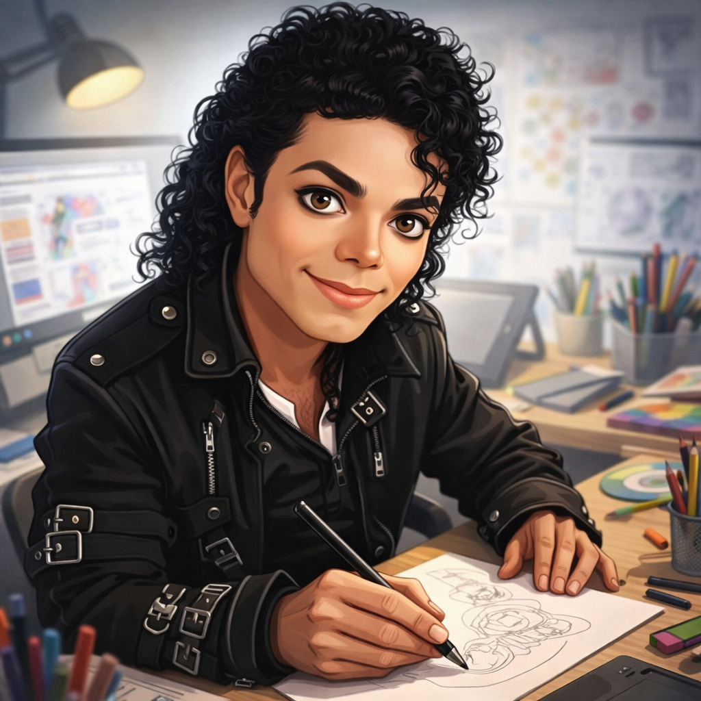 AI Image Generator - gpt-image 1.5: highly detailed caricature portrait, close-up, upper body, focus on the face, use the ...